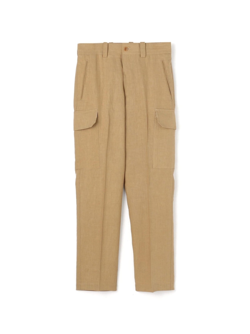 【SALE／58%OFF】TOMORROWLAND MEN 60リネン カーゴパンツ トゥモローランド パンツ カーゴパンツ カーキグリーン ベージュ【RBA_E】【送料無料】