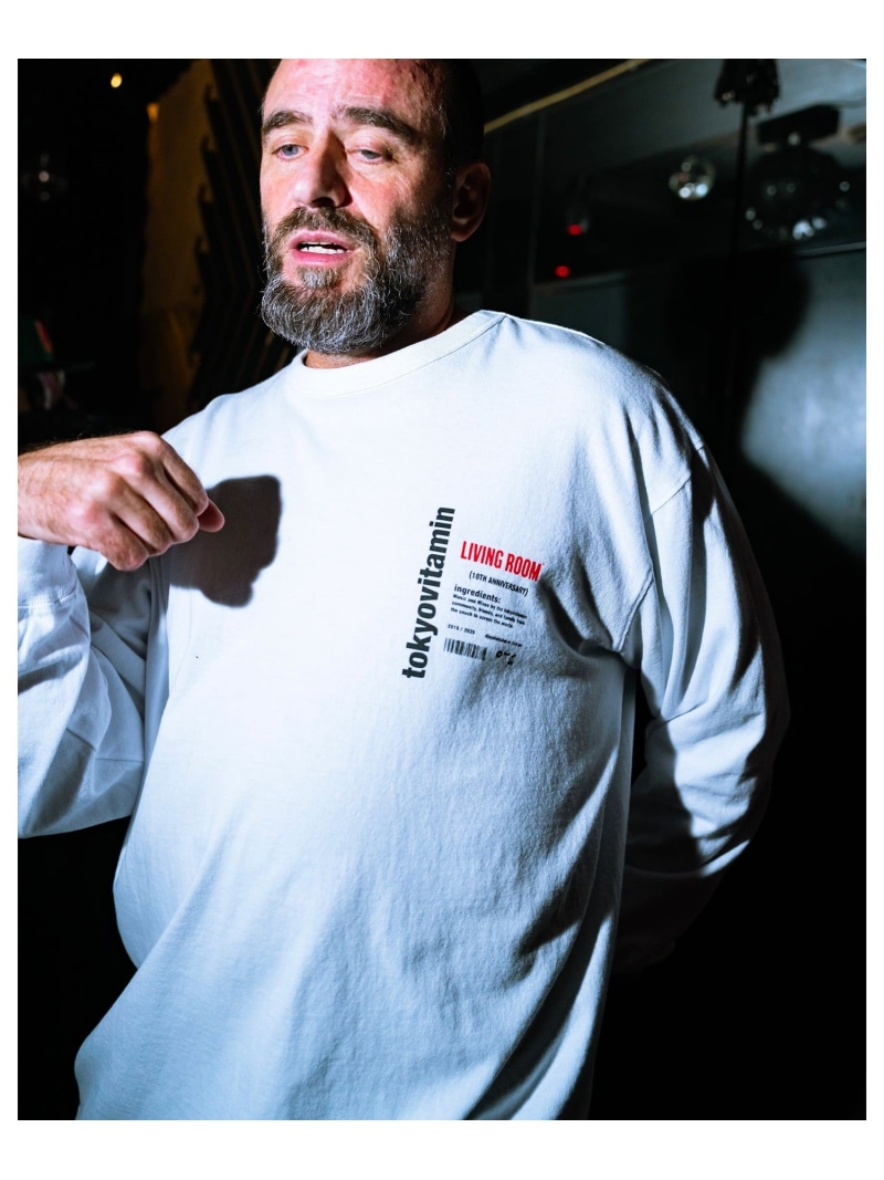 【SALE／30%OFF】BEAMS T tokyovitamin / Long Sleeve T-Shirt ビームスT トップス カットソー・Tシャツ ホワイト【RBA_E】【送料無料】