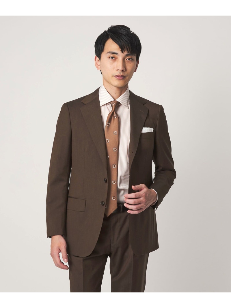 UNITED ARROWS green label relaxing GUABELLO モヘヤ混トロピカル 3B HXD スーツジャケット ユナイテッドアローズ グリーンレーベルリラクシング スーツ・フォーマル スーツジャケット ブラウン ネイビー【送料無料】