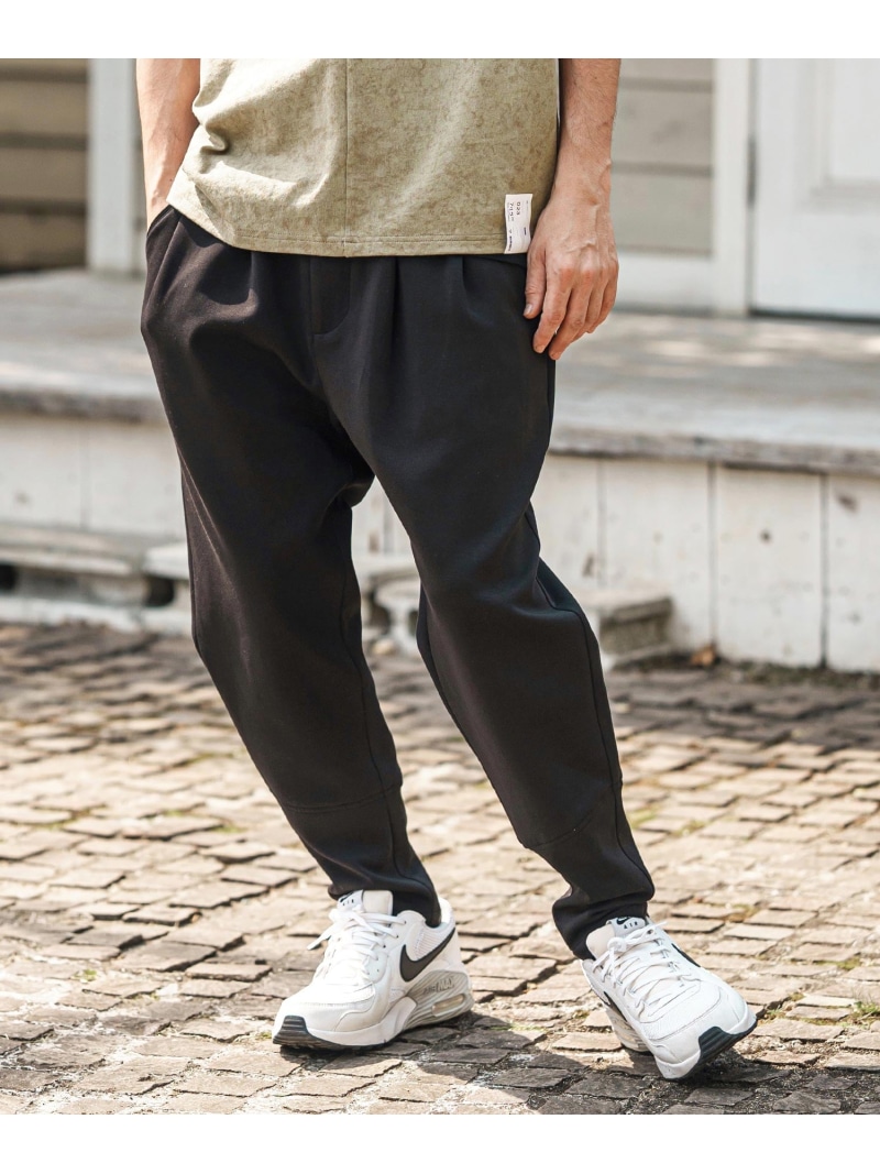 CAMBIO mp13621- 裾裏レオパードダンボールパンツ カンビオ パンツ その他のパンツ グレー ブラック ネイビー【送料無料】