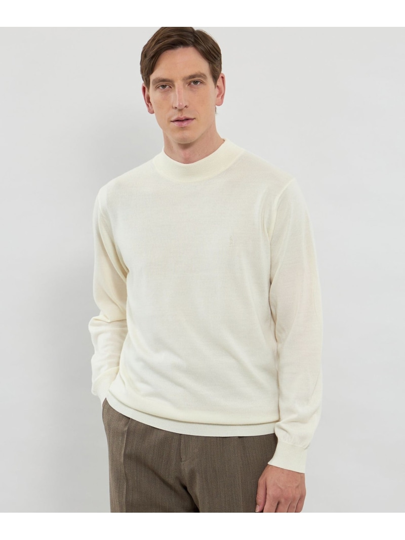 【SALE／23%OFF】MACKINTOSH LONDON 【WEB・構成成分バス発着場制限事項】御機嫌ゲージ天竺モックネックニット マッキントッシュ 英国の首都 トップス 編み物 黄色 米国海軍 黒いこと 白いこと【RBA_E】【貨物輸送無料】