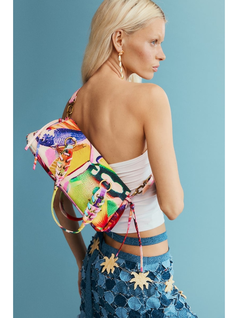 Desigual 刷り上げる御徒面子 by クリスチャン・ラクロワ デシグアル 御徒面子 ショルダーバッグ サクラ色【貨物輸送無料】