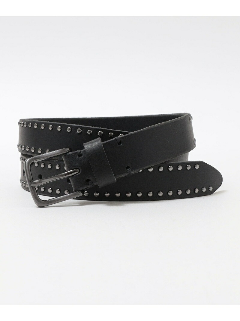 SEA BIG HEART ブラックベルト SEA BIG HEART SUEDE BELT(SILVER)