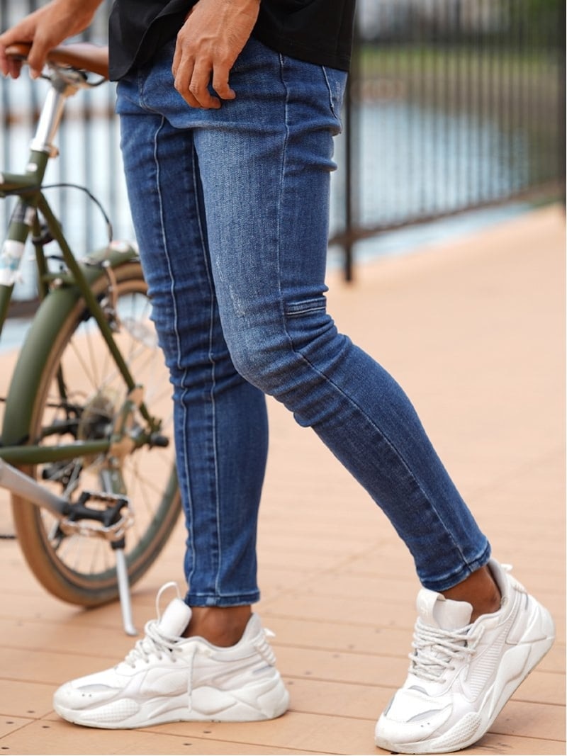 Retro Engine Retro Engine/(M)V.D.B Denim L/PT アダムスジャグラー パンツ ジーンズ・デニムパンツ ブルー【送料無料】