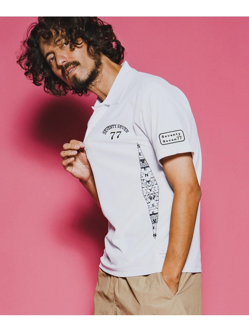 seventy seven mhs2489-light onz dry polo shirt 26S スポーツシャツ カンビオ トップス スポーツシャツ 白いこと 黒いこと 薄墨色【貨物輸送無料】