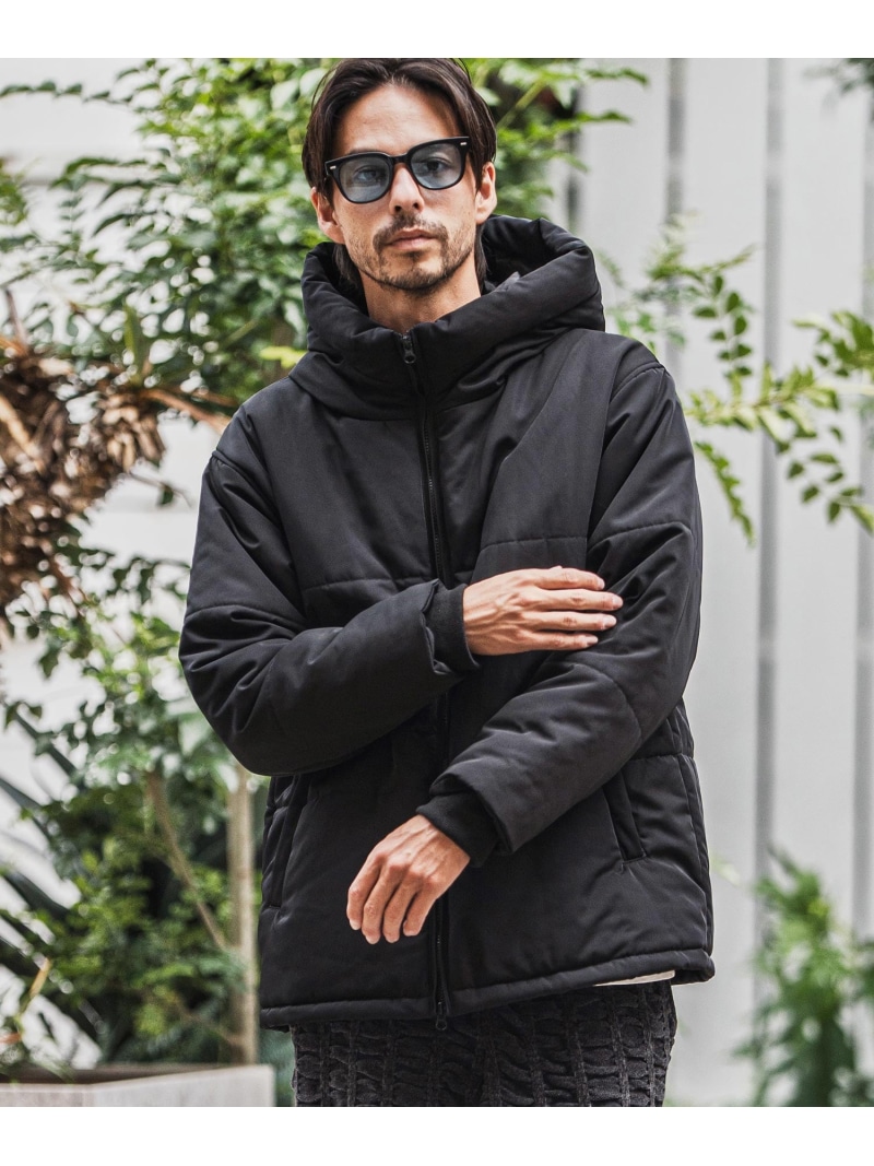 CAMBIO mj10944-スタンドフーデッド中綿上衣 カンビオ ジャケット・アウター 余分の物のジャケット・アウター 米国海軍 黒いこと カーキ緑であること【貨物輸送無料】