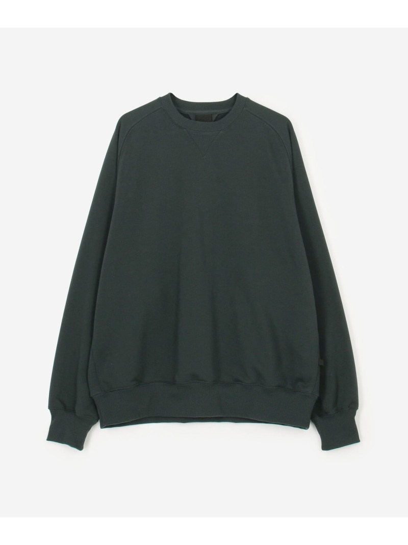 Bshop DAIWA PIER39 ｜ TECH SWEAT CREW FREEDOM SLEEVE MEN 主教 トップス スウェット・トレーナー 薄墨色 黒いこと【貨物輸送無料】