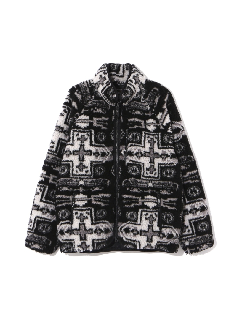 MANASTASH MANASTASH/マナスタッシュ/CHIMAYO FLEECE JACKET マナスタッシュ ジャケット・アウター ブルゾン・ジャンパー ブラウン ブラック【送料無料】 21,450円