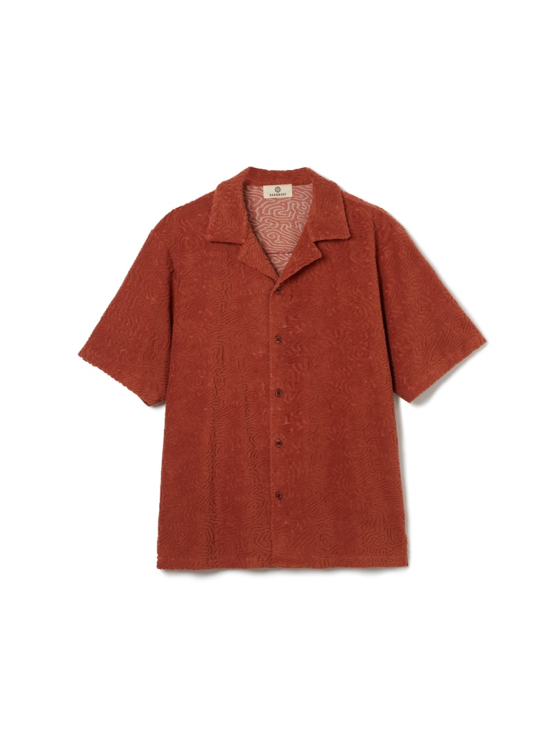 【SALE／50%OFF】SEAGREEN (M)CORAL PILE SHIRT タトラスコンセプトストア トップス プルオーバー・トップ 赤銅色【RBA_E】【貨物輸送無料】