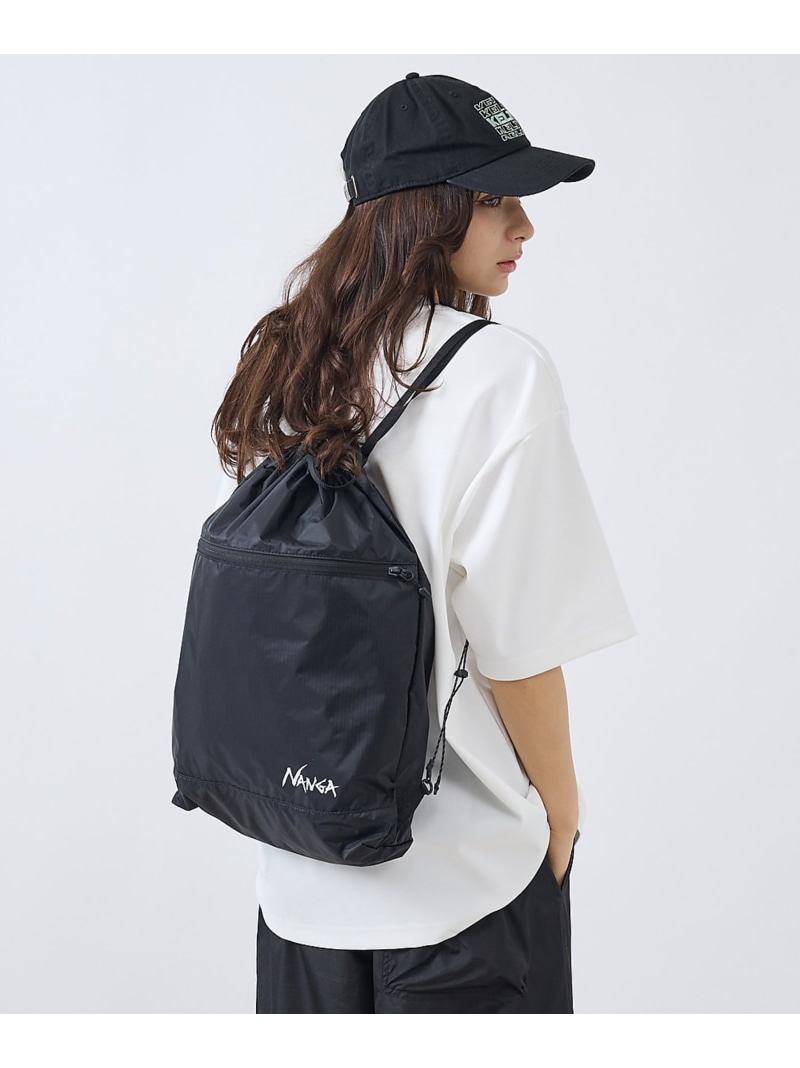 ABAHOUSE LASTWORD 【NANGA/ナンガ】 Fibermax TUL KNAPSACK /ナップサッ アバハウス 御徒面子 背嚢・うしろ側風呂敷き包み 薄墨色 黒いこと【貨物輸送無料】