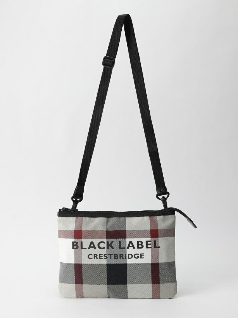 新品即決 Black Label Crestbridge クレストブリッジチェックサコッシュ ブルーレーベル ブラックレーベル クレストブリッジ バッグ バッグその他 レッド ベージュ 国際ブランド Amin Icym My