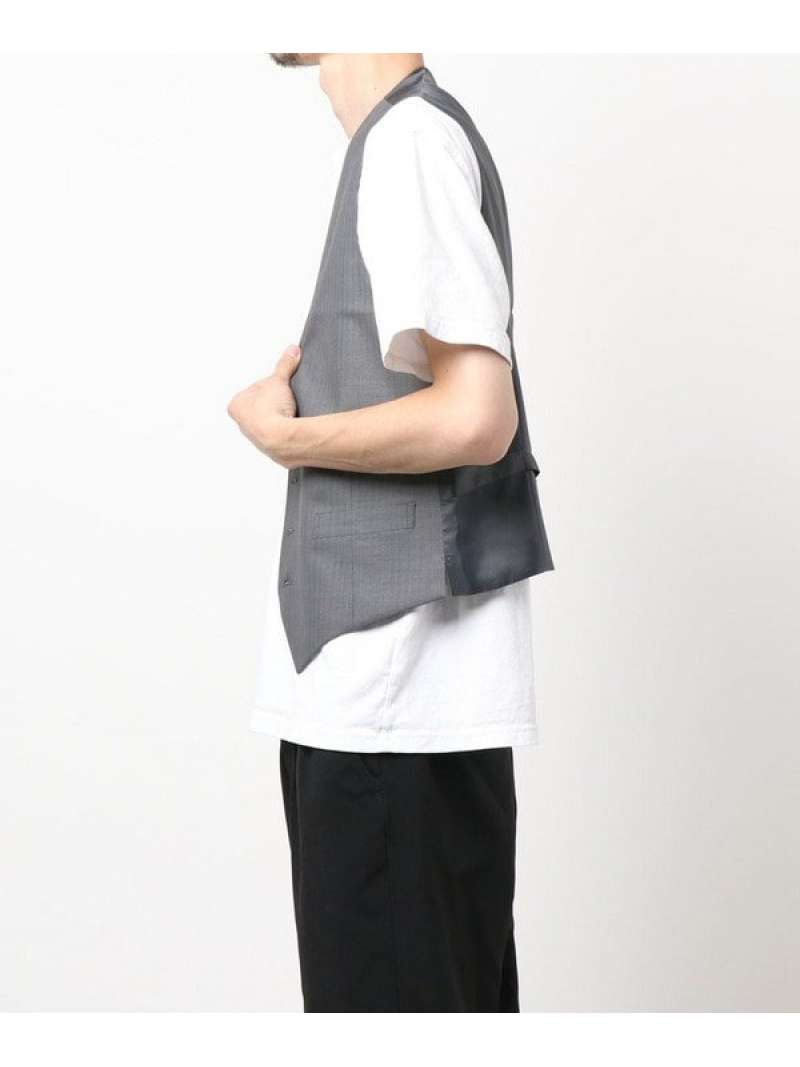 Men S Bigi シルクヘリンボーン リバーシブルベスト