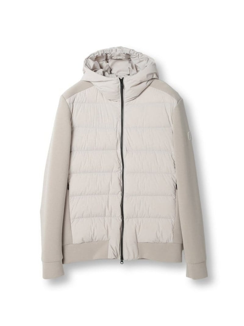 MEN'S BIGI 【DUNO/デュノ】切替ダウンブルゾン GIANT メンズ ビギ ジャケット・アウター ダウンジャケット・ダウンベスト グリーン ホワイト ブラック【送料無料】