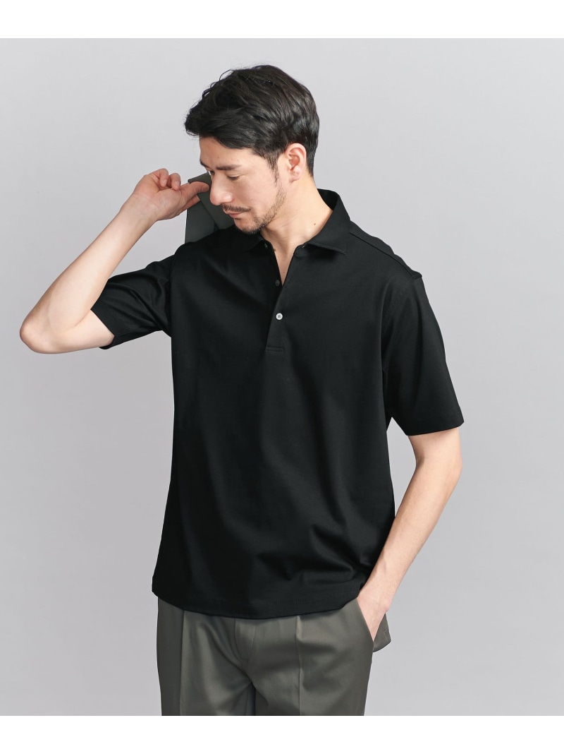 BEAUTY&YOUTH UNITED ARROWS 【WEB限定 WARDROBE SMART】NORITAKE ポロシャツ ビューティー＆ユース　ユナイテッドアローズ トップス カットソー・Tシャツ ブラック グレー ホワイト ネイビー【送料無料】