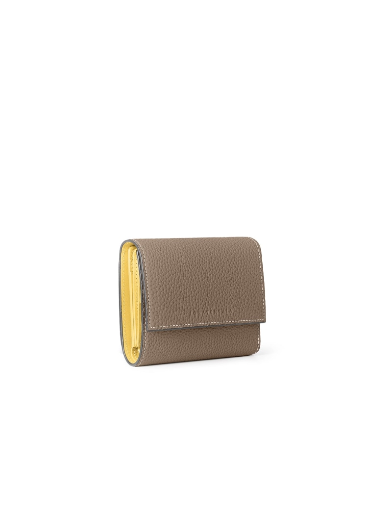 【SALE／20%OFF】BONAVENTURA 下げ翼 スモールウォレット シュリンクレザー ボナベンチュラ がま口・合切袋・容れもの がま口 さくら色 黄み 白いこと【RBA_E】【貨物輸送無料】 財布・ケース-バッグ・小物・ブランド雑貨