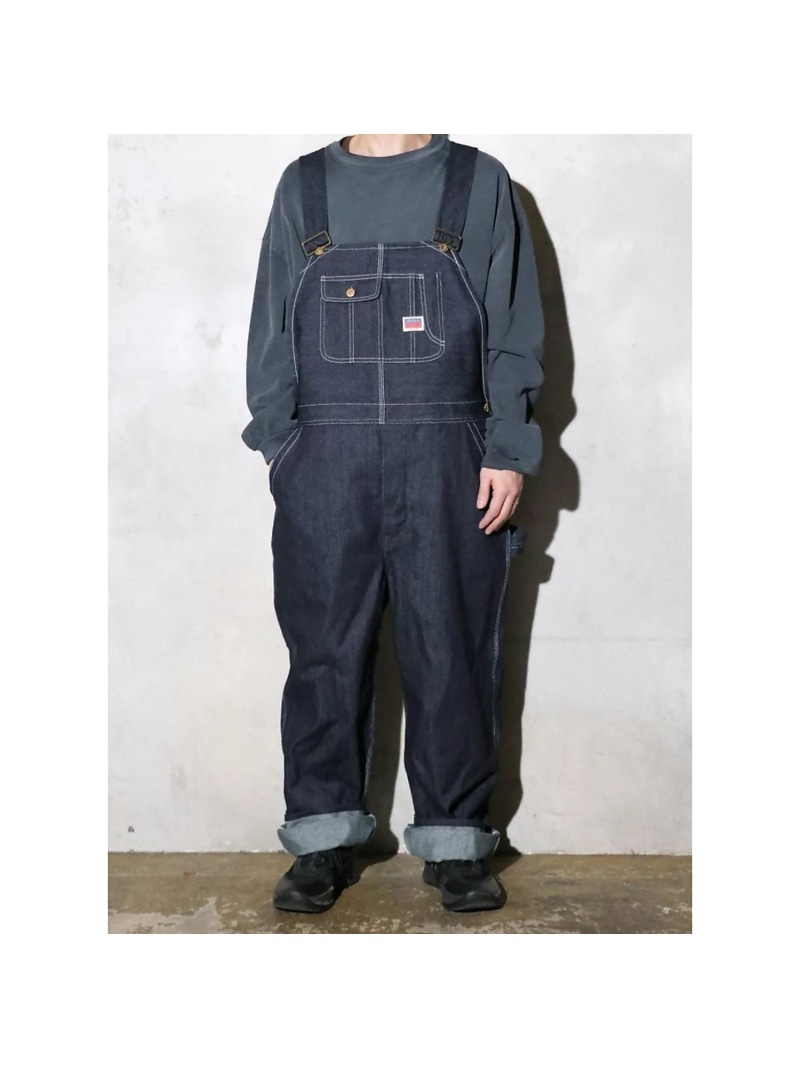 ABAHOUSE LASTWORD 【PENNEY'S 】 10oz DENIM 50'S OVERALL RIGI アバハウス オールインワン・オーバーオール オーバーオール・サロペット ブルー【送料無料】