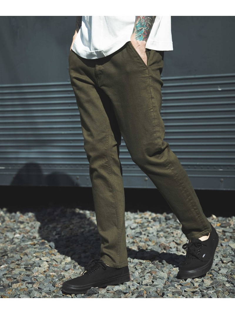 MR.OLIVE SUPER STRETCH DENIM / SILICON DYED SLIM PANTS ミスターオリーブ パンツ ジーンズ・デニムパンツ グリーン グレー ブラック カーキグリーン【送料無料】