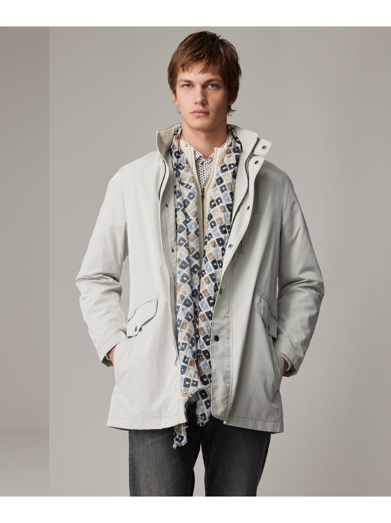 JOSEPH ABBOUD 【25SS・7衣嚢/軽さ/ECO撥水/はたご屋ボンネット】ライトマイクロリップピーチ 厚地の外套 ジョセフアブード ジャケット・アウター ステンカラー厚地の外套 米国海軍 白いこと【貨物輸送無料】