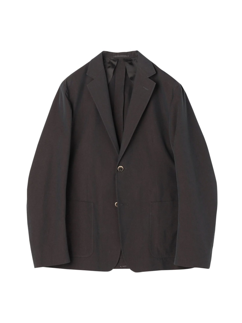 【SALE／50%OFF】TOMORROWLAND MEN コットンナイロンシャンブレー シングルブレステッド 2Bジャケット FABRICA トゥモローランド ジャケット・アウター テーラードジャケット・ブレザー カーキグリーン グレー ネイビー【RBA_E】【送料無料】