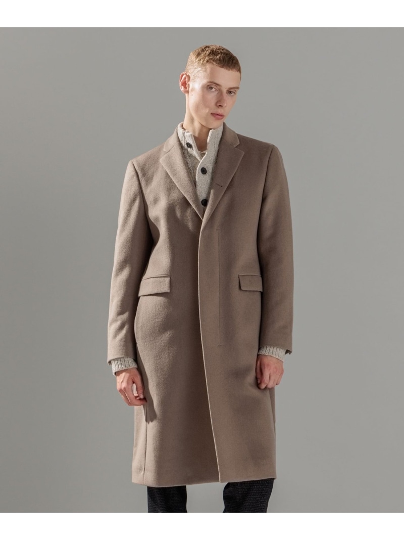 JOSEPH HOMME グロッシーウール チェスターコート ジョゼフ オム ジャケット・アウター チェスターコート ネイビー ブラック ベージュ【送料無料】 56,265円