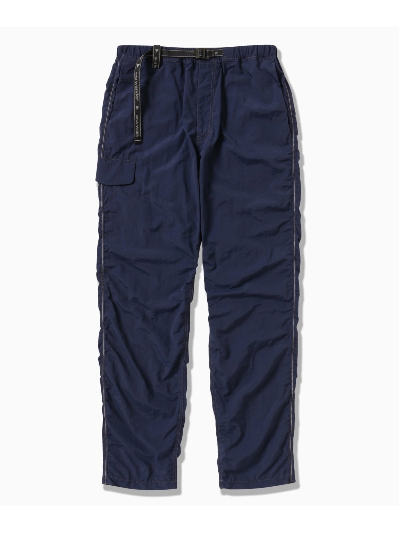 and wander NY taffeta hiker pants アンドワンダー パンツ その他のパンツ ブラック レッド ベージュ ネイビー【送料無料】
