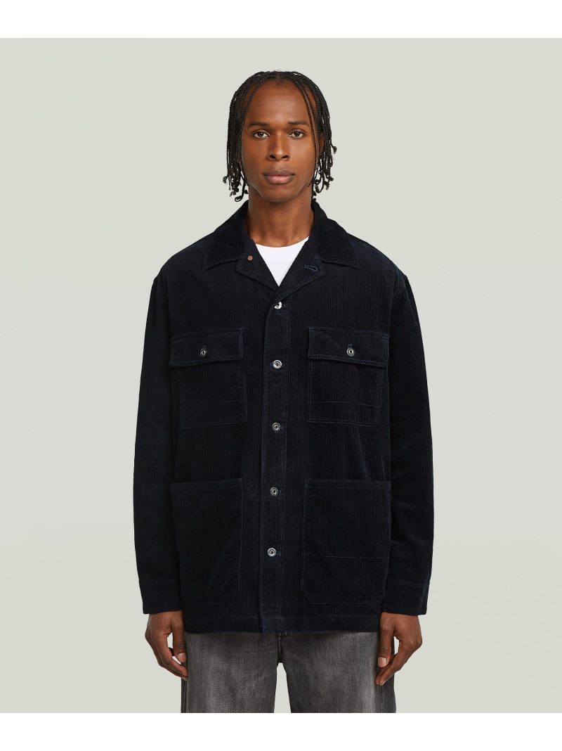 【SALE／30%OFF】G-Star RAW 【堅苦しさ販売店】CHORE JACKET/チョアジャケット/ヴィンテージライクウォッシュド産業コーデュロイカバーオール ジースターロゥ ジャケット・アウター カバーオール・ワークジャケット 米国海軍【RBA_E】【貨物輸送無料】