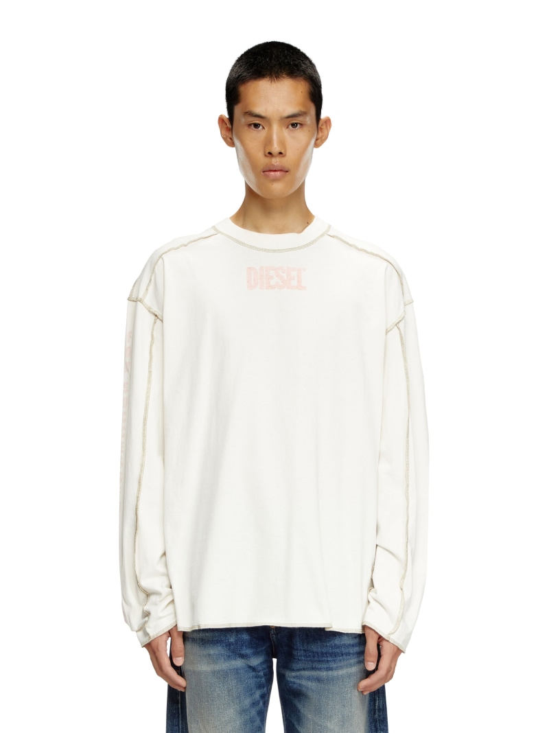 楽天市場】【SALE／40%OFF】DIESEL メンズ Tシャツ 長袖 T-MUST-LS