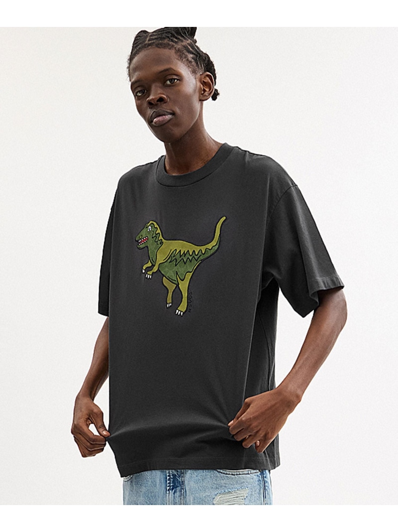 美品 COACH×BASQUIAT シグネチャー Tシャツ ダイナソー バスキア COACH】コーチ シグネチャー ジャン ミシェル バスキア コラボ