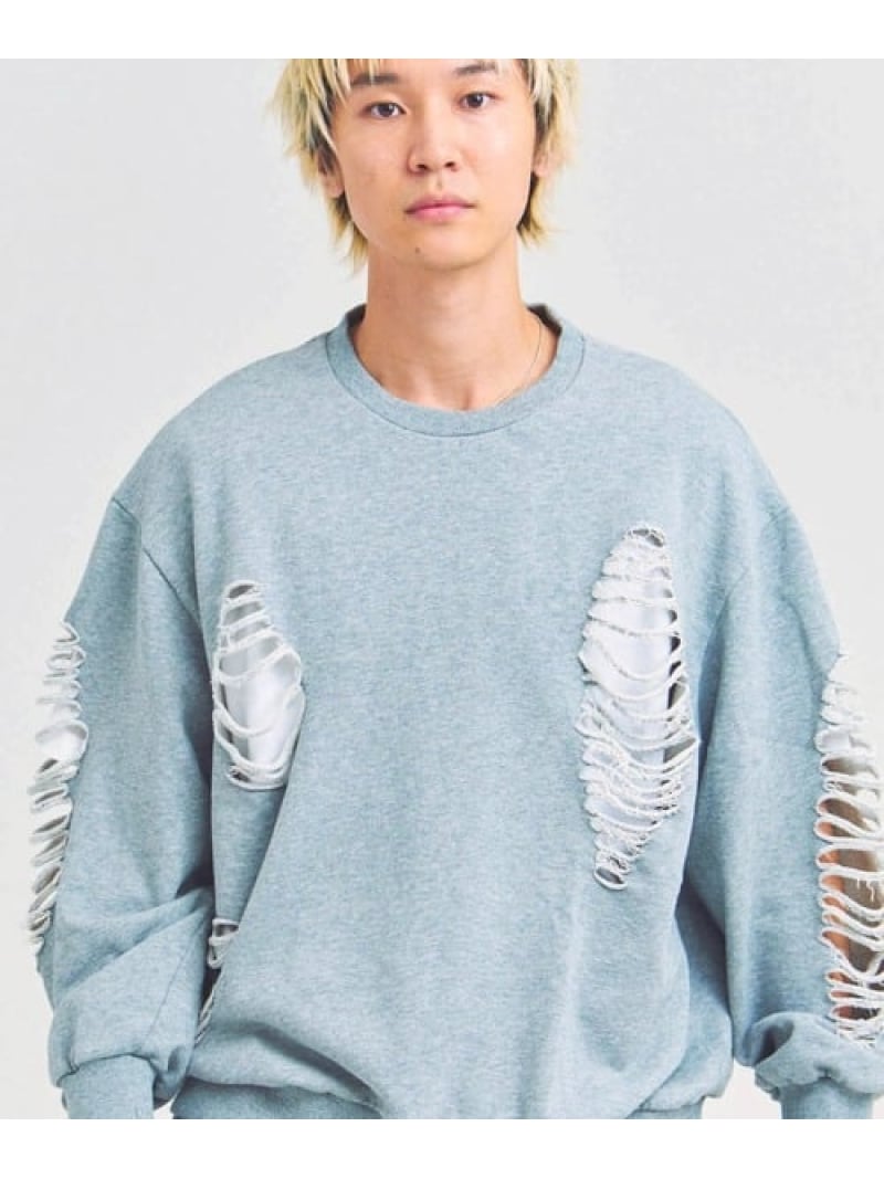 GALLIS ADDICTION GA HARD-DAMAGE CREW(MENS) ジャックローズ トップス スウェット・トレーナー ピンク ブラック グレー【送料無料】 8,494円