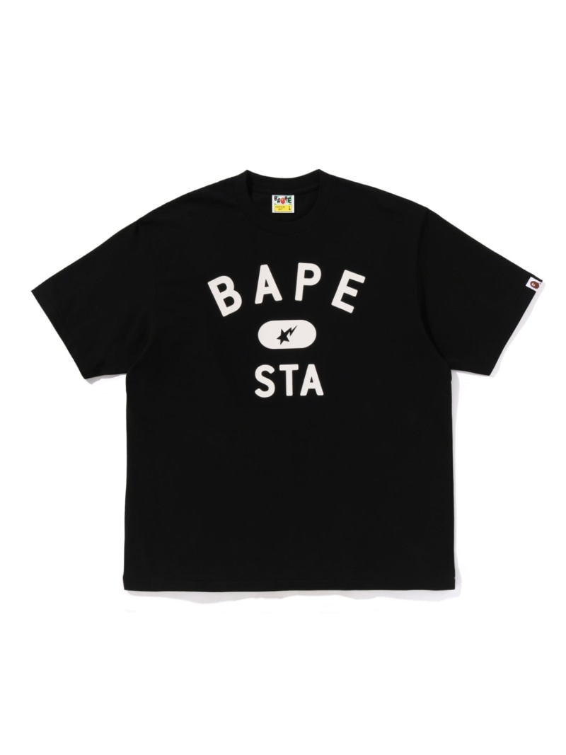 A BATHING APE BAPE STA COLLEGE RELAXED FIT TEE #2 ア ベイシング エイプ トップス カットソー・Tシャツ グレー ブラウン ブラック レッド【送料無料】｜ Fashion Men