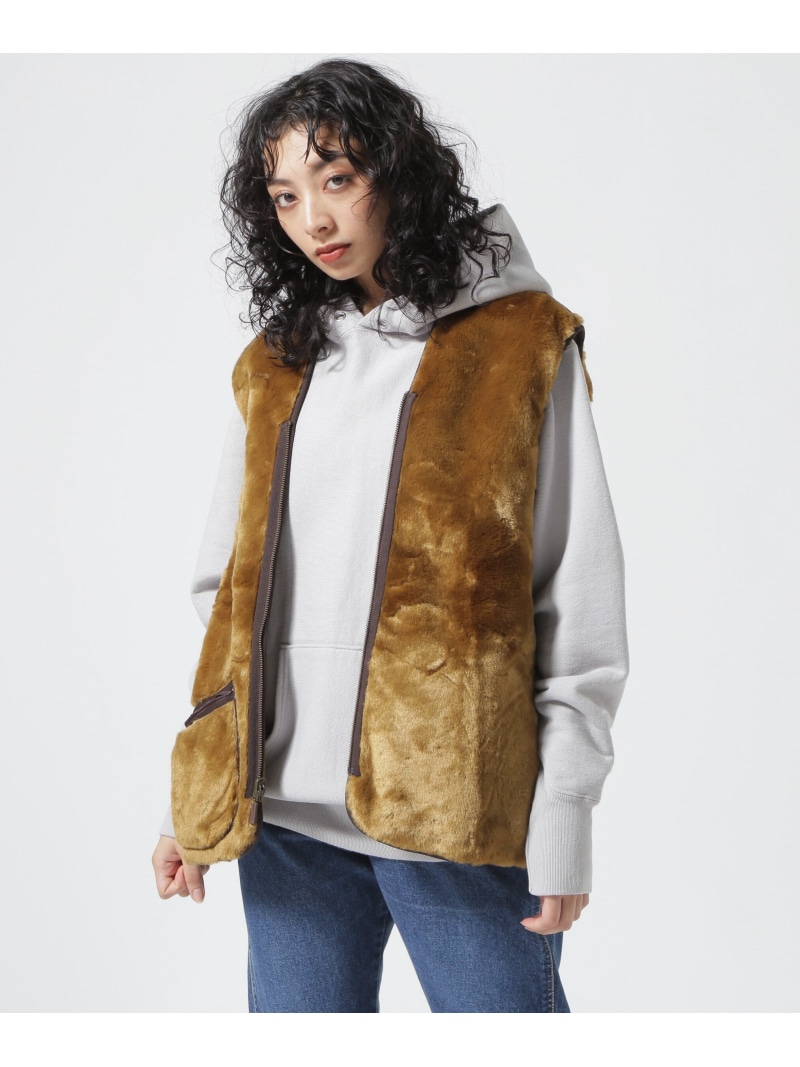 IMPORT ORIGINAL BARBOUR /バブアー WARM PILE WAISTCOAT ZIPIN LINER ビーバー トップス ベスト・ジレ ブラウン【送料無料】