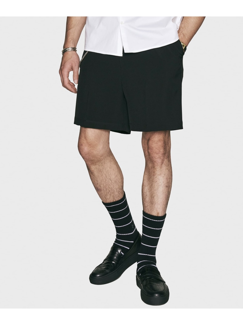 【SALE/30%OFF】THE CRIMIE JAX SUIT SHORT TROUSERS ALL SEASON EASY CARE ガーデン パンツ その他のパンツ ブラック グレー【RBA_E】【送料無料】| Fashion Men