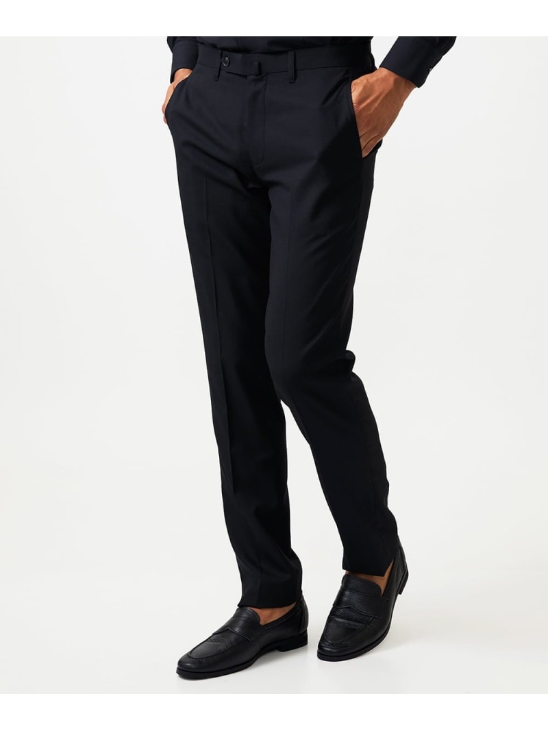 【SALE／10%OFF】MICHEL KLEIN HOMME 【セットアップ】小紋柄スラックスパンツ ミッシェルクランオム パンツ その他のパンツ ブラック【RBA_E】【送料無料】