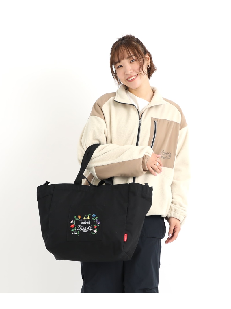 Manhattan Portage Manhattan Portage/(U)THOMAS PAINE TOTE BAG COMBED COTTON GABARDINE DPL マンハッタンポーテージ 御徒面子 トートバッグ 黒いこと【貨物輸送無料】