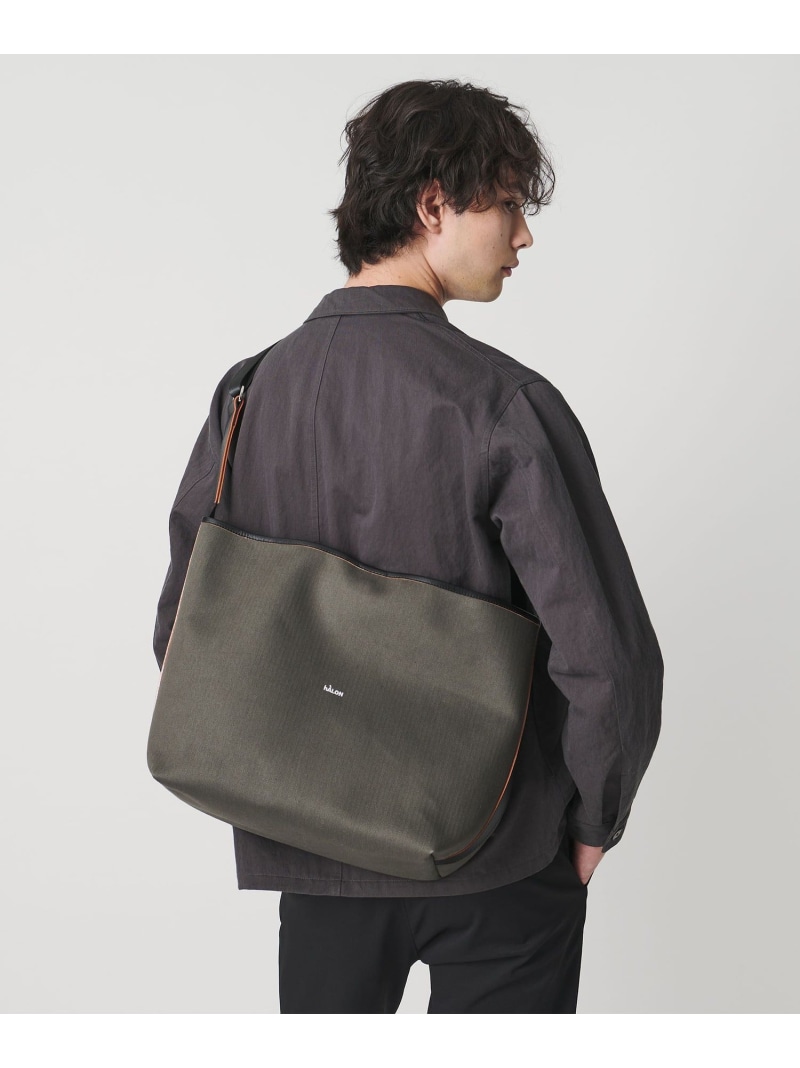 UNITED ARROWS ＜hALON＞ボンディング ショルダーバッグ ユナイテッドアローズ バッグ ショルダーバッグ ブラック グリーン【送料無料】