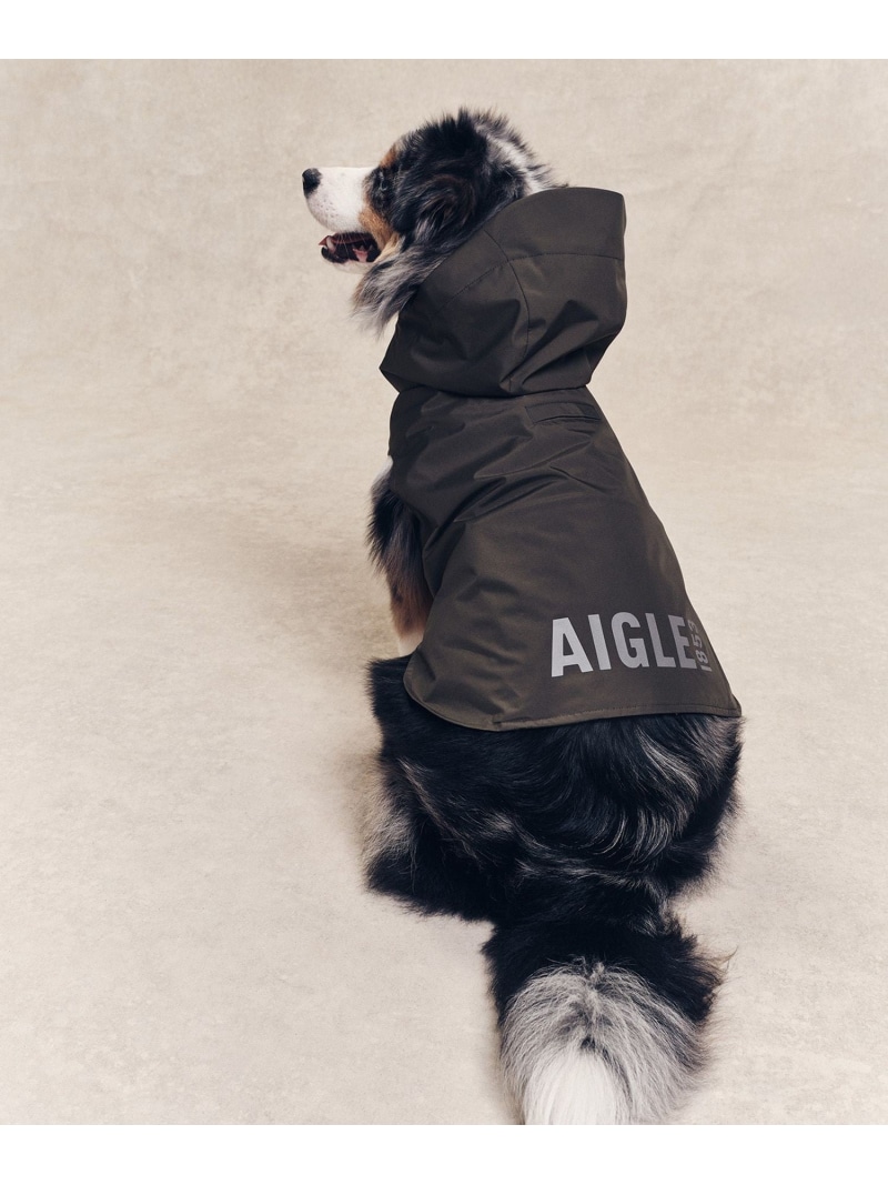 AIGLE 撥水 レインパック 四分子 飼い犬 エーグル 愛玩動物設備 余分の物の愛玩動物設備  黒いこと【貨物輸送無料】
