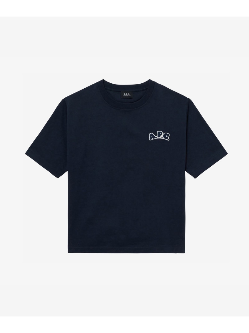 A.P.C. Solana Tシャツ アー・ぺー・セー トップス カットソー・Tシャツ ホワイト ネイビー【送料無料】｜ Fashion Men