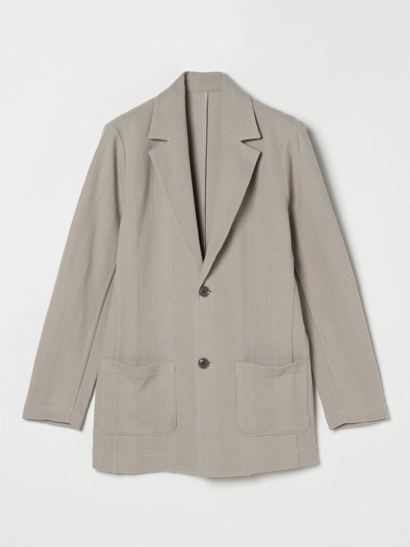 【SALE／50%OFF】three dots Men's mix pattern jacket スリードッツ ジャケット・アウター その他のジャケット・アウター グレー グリーン ネイビー【RBA_E】【送料無料】