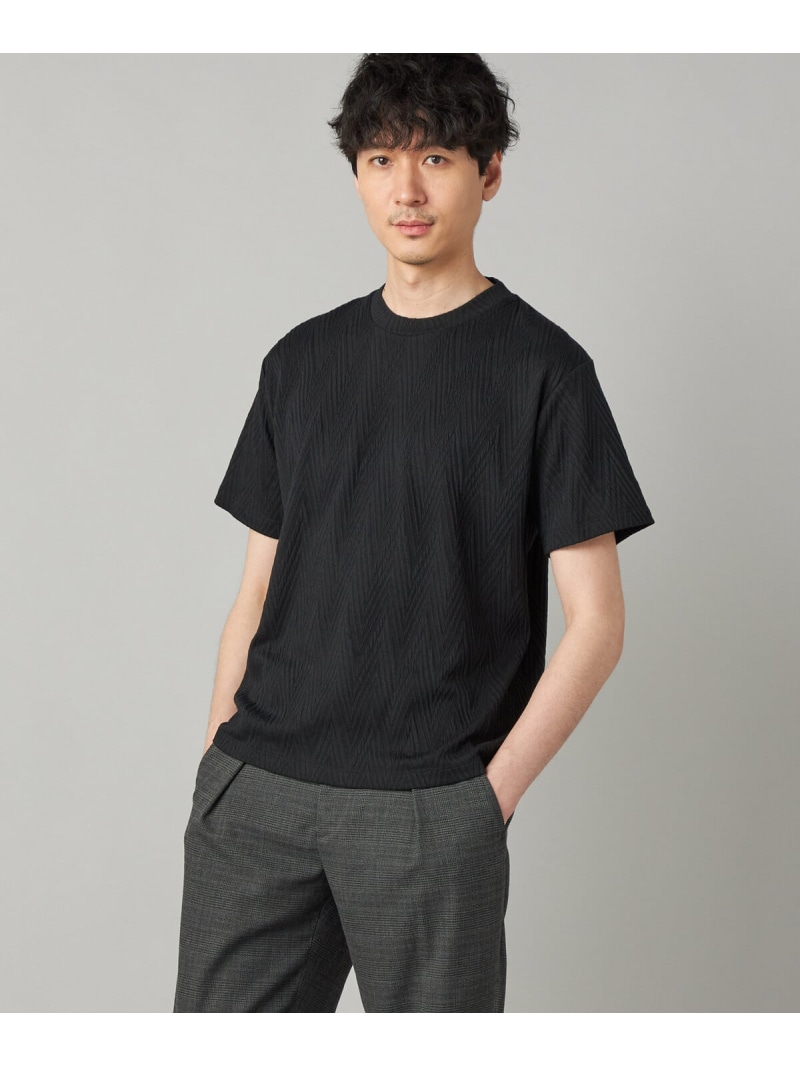 【SALE／10%OFF】COMME CA MEN フクレジャカード ティーシャツ コムサメン トップス カットソー・ティーシャツ 黒いこと 米国海軍【RBA_E】【貨物輸送無料】 Tシャツ・カットソー-メンズファッション
