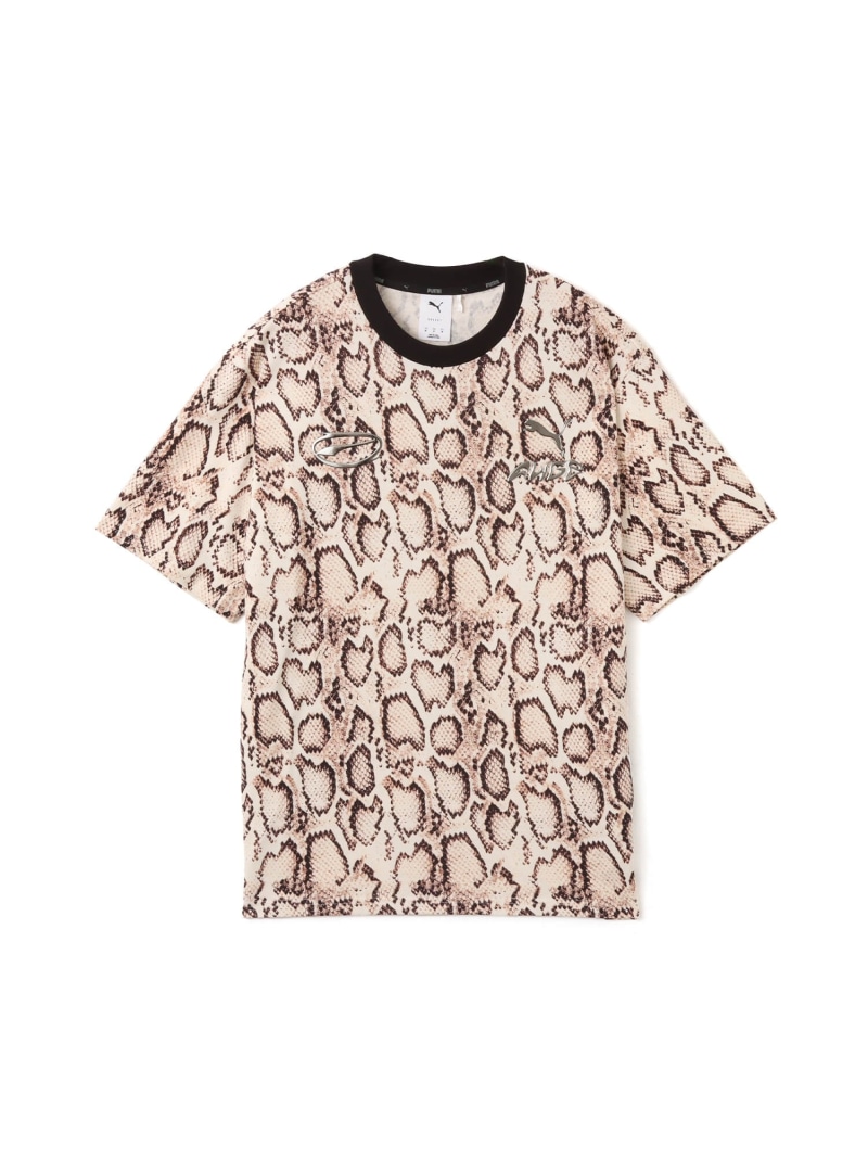 PUMA PUMA PUMA x A$AP ROCKY SNAKESKIN TEE FROSTED IVORY-AOP アトモス トップス カットソー・Tシャツ ホワイト【送料無料】｜ Fashion Men