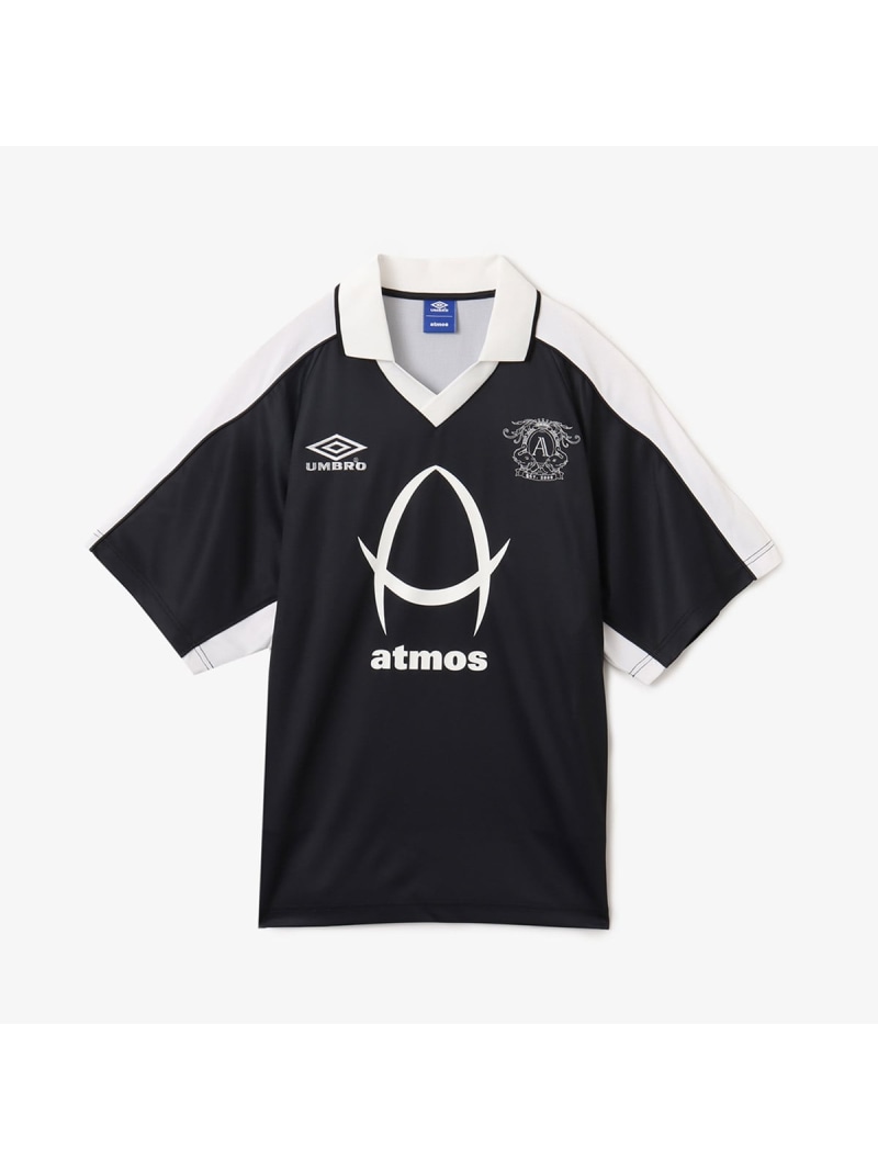 atmos UMBRO x atmos SS SOCCER JERSEY BLACK アトモス 運動競技・アウトドア装置 アウトドア・レジャー・キャンプ装置 黒いこと【貨物輸送無料】