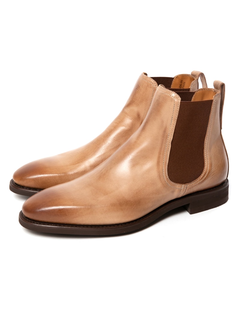 Berwick1707 サイドゴアブーツ バーウィック シューズ・靴 ブーツ ベージュ【送料無料】| Fashion Men