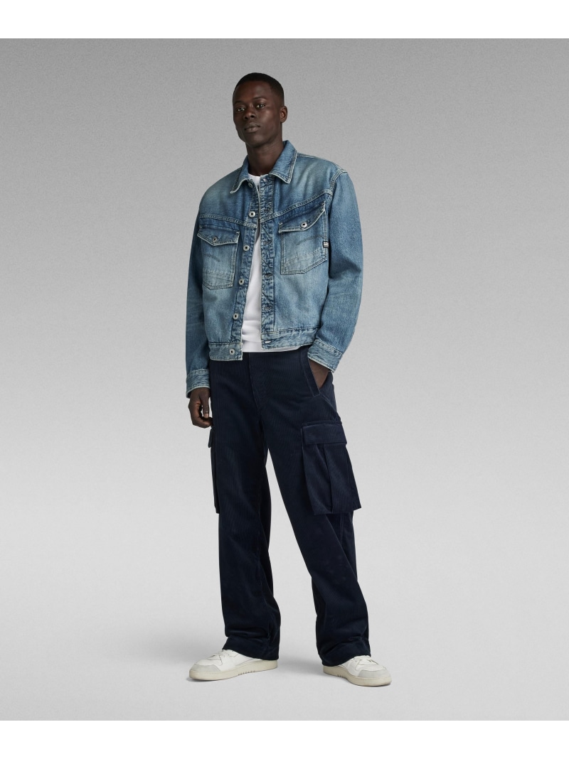 【SALE／40%OFF】G-Star RAW 【堅苦しさ販売店】RENATO STRAIGHT CARGO PANTS/ワイドストレートコーデュロイカーゴパンツ ジースターロゥ ズボン下 カーゴパンツ 米国海軍【RBA_E】【貨物輸送無料】