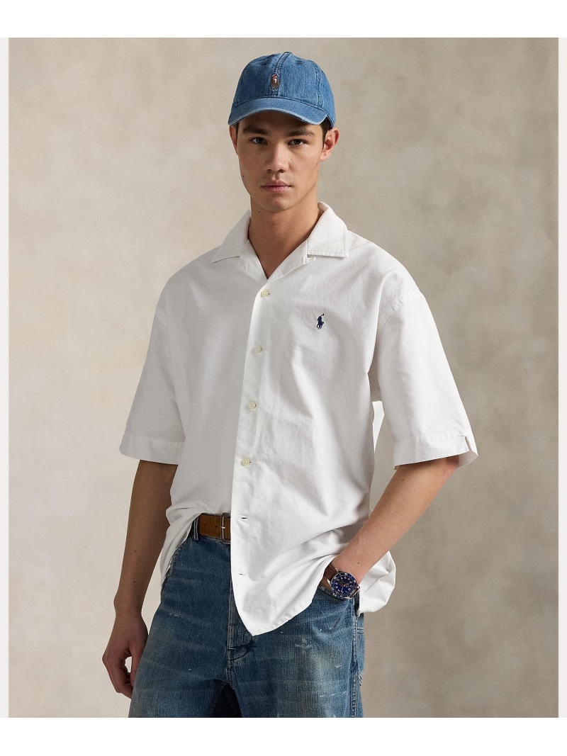 POLO RALPH LAUREN オーガニック コットン ビッグ シャツ ラルフローレン トップス シャツ・ブラウス ホワイト【送料無料】 19,272円