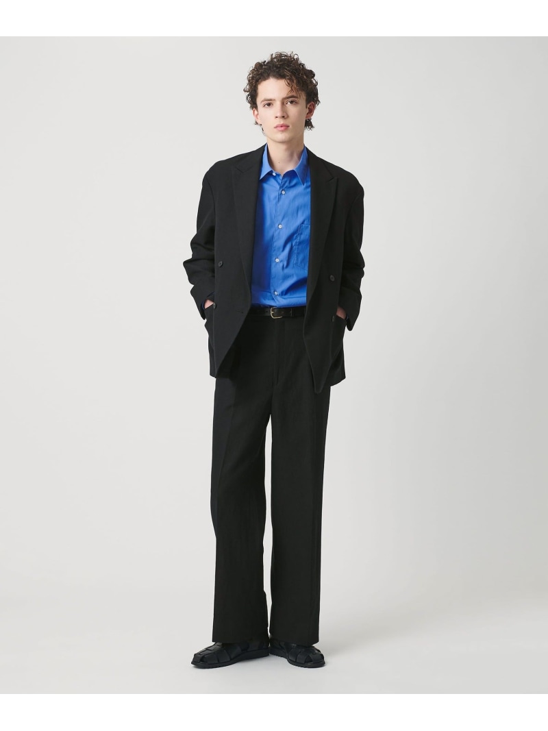 【SALE/40%OFF】BEAUTY&YOUTH UNITED ARROWS スリーク ウール リネン 1プリーツ トラウザー セットアップ対応 ビューティー&ユース ユナイテッドアローズ パンツ その他のパンツ ブラック【RBA_E】【送料無料】| Fashion Men