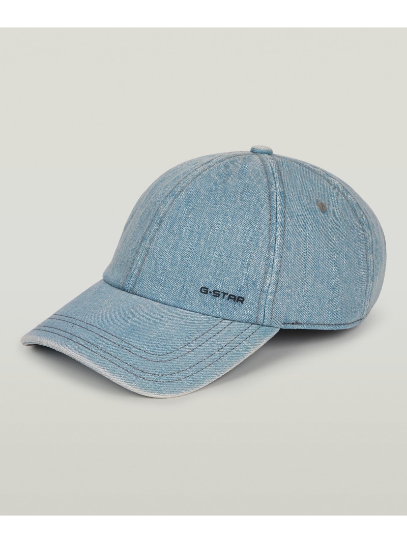 G-Star RAW 【公式ショップ】AVERNUS BASEBALL CAP/ウォッシュド加工ブランドロゴデニムベースボールキャップ ジースターロゥ 帽子 キャップ ブルー【送料無料】
