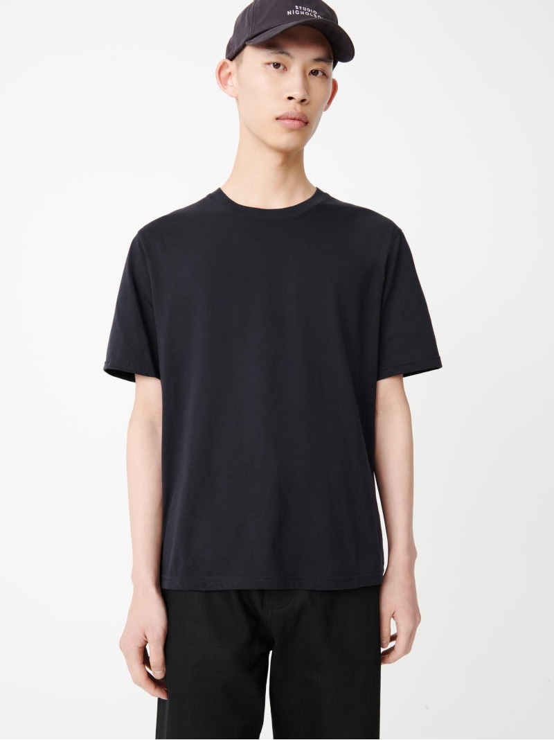 STUDIO NICHOLSON BRIC T-SHIRT スタジオニコルソン トップス カットソー・Tシャツ グレー ネイビー ホワイト【送料無料】 16,280円