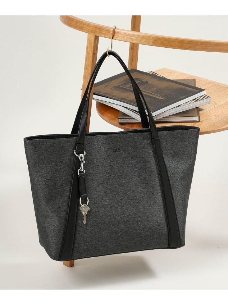 Takeo Kikuchi キーリング付き 大人トートバッグ タケオキクチ メランジ