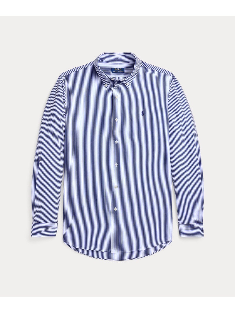 POLO RALPH LAUREN クラシック フィット ストレッチ ポプリン シャツ ラルフローレン トップス シャツ・ブラウス ブルー【送料無料】