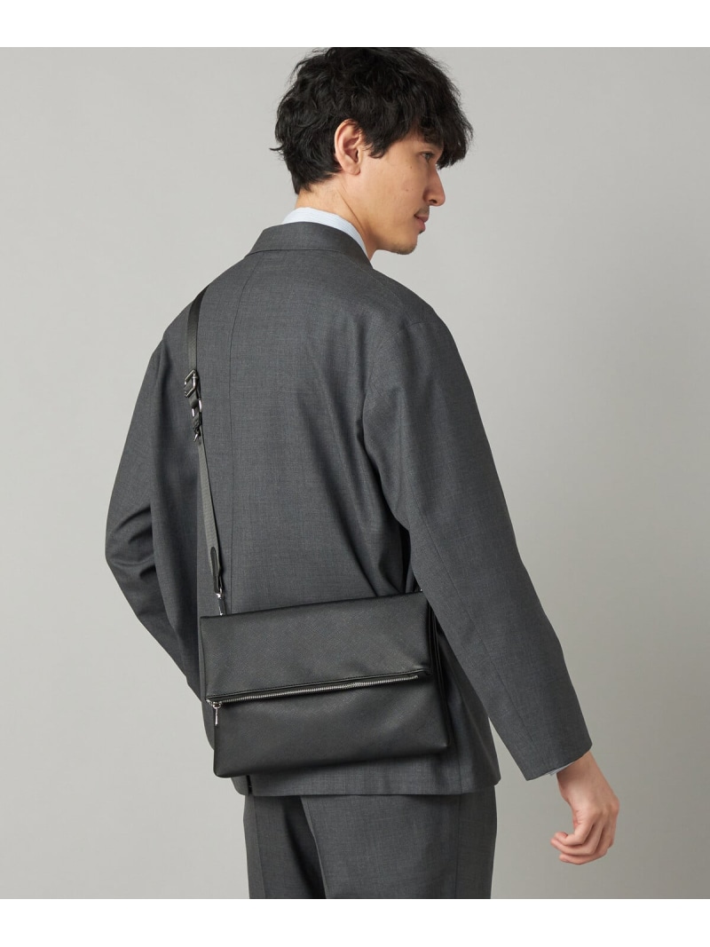COMME CA MEN 【2WAY】サフィアーノ クラッチバッグ コムサメン バッグ クラッチバッグ ブラック ベージュ【送料無料】